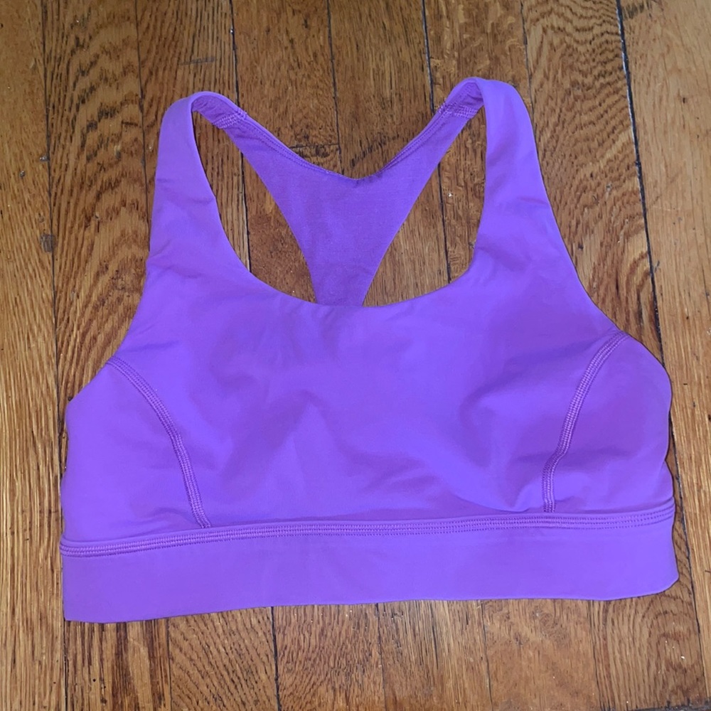 USED purple/pinkish Lululemon bra size 6
